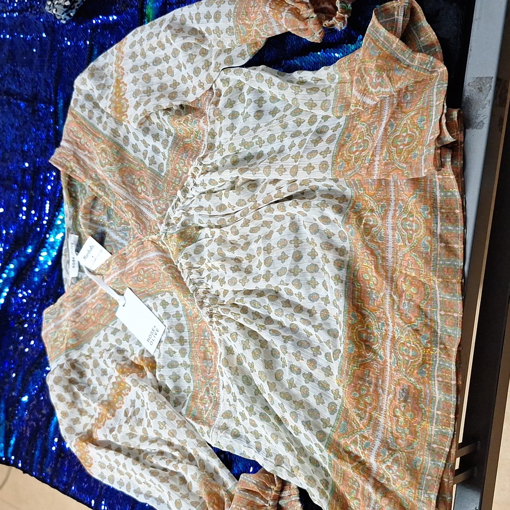 Colorful 70s Top